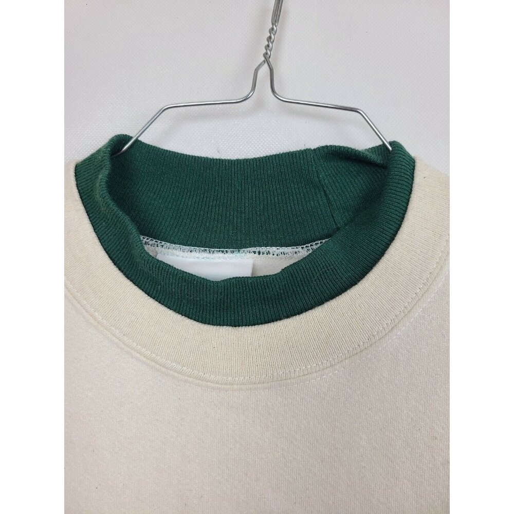 VTG 80s Womens A True Friend Teddy Bear Sweatshirt Medium Cream Pullover Grandma - Picture 4 of 9